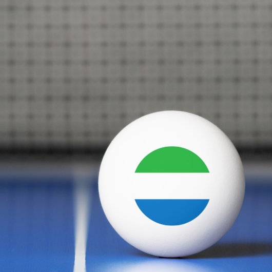 Sierra Leone Flag Pingpongbal (Net)
