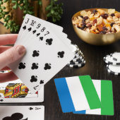 Sierra Leone Flag Pokerkaarten (Insitu)