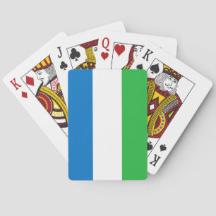 Sierra Leone Flag Pokerkaarten