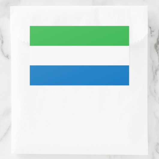 Sierra Leone Flag Rechthoekige Sticker (Tas)