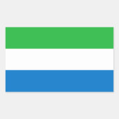 Sierra Leone Flag Rechthoekige Sticker (Voorkant)