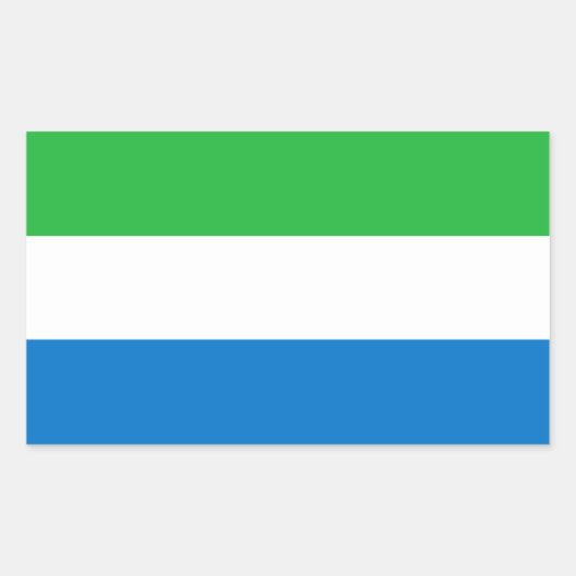 Sierra Leone Flag Rechthoekige Sticker (Voorkant)