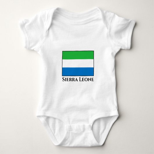 Sierra Leone Flag Romper (Voorkant)