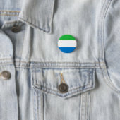 Sierra Leone Flag Ronde Button 3,2 Cm (In situ)