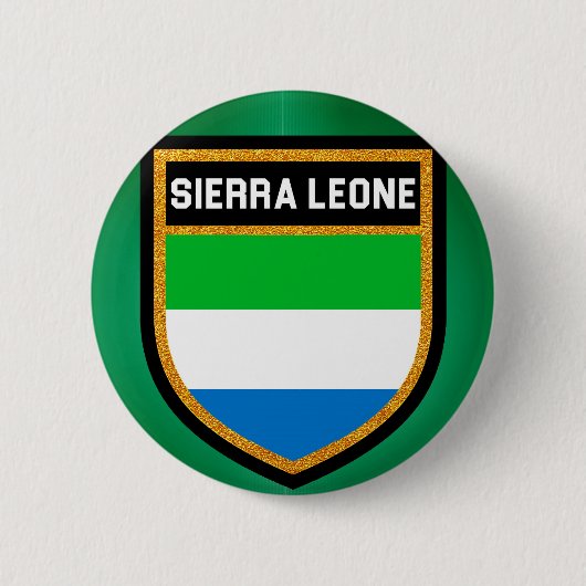 Sierra Leone Flag Ronde Button 5,7 Cm (Voorkant)