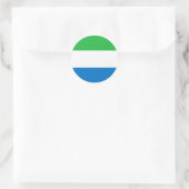 Sierra Leone Flag Ronde Sticker (Tas)