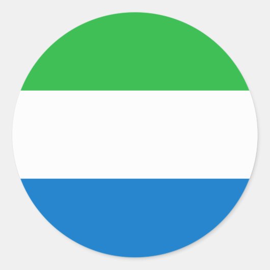 Sierra Leone Flag Ronde Sticker (Voorkant)