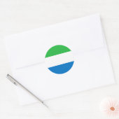 Sierra Leone Flag Ronde Sticker (Envelop)