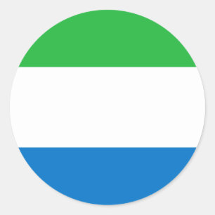 Sierra Leone Flag Ronde Sticker