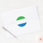 Sierra Leone Flag Ronde Sticker (Envelop)