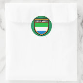 Sierra Leone Flag Ronde Sticker (Tas)