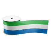 Sierra Leone Flag Satijnen Lint (Spoel)