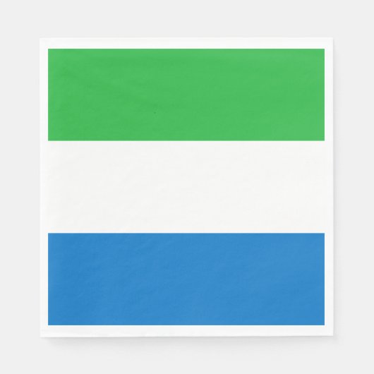 Sierra Leone Flag Servet (Voorkant)