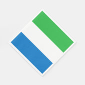 Sierra Leone Flag Servet (Hoek)