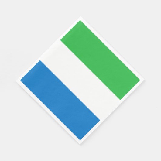 Sierra Leone Flag Servet (Hoek)