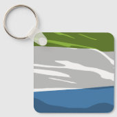 Sierra Leone Flag Sleutelhanger (Voorkant)