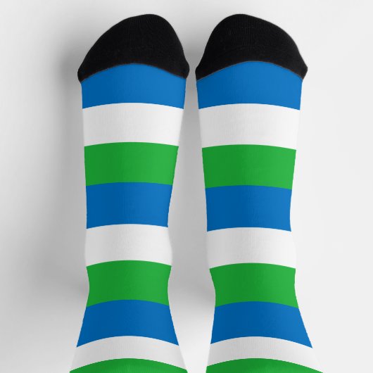 Sierra Leone Flag Sokken (Top)