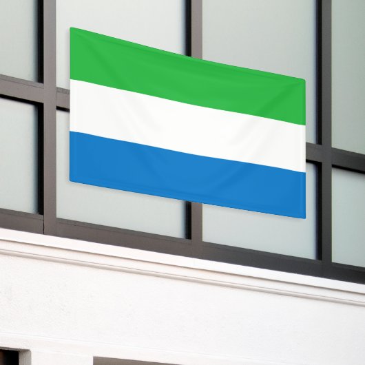 Sierra Leone Flag Spandoek (Buitenkant Gebouw)