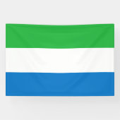 Sierra Leone Flag Spandoek (Horizontaal)