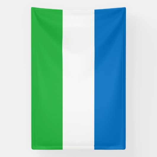 Sierra Leone Flag Spandoek (Verticaal)