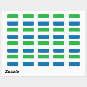 Sierra Leone Flag Sticker (Vel)