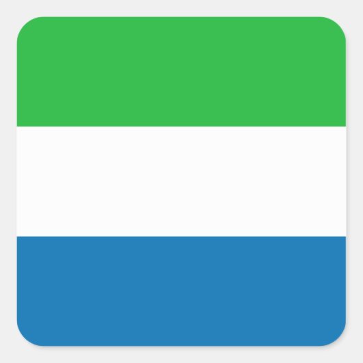 Sierra Leone Flag Sticker (Voorkant)