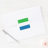 Sierra Leone Flag Sticker (Envelop)