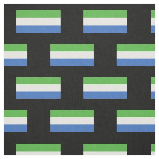 Sierra Leone Flag Stof (Swatch)