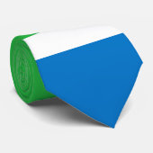 Sierra Leone Flag Stropdas (Opgerold)