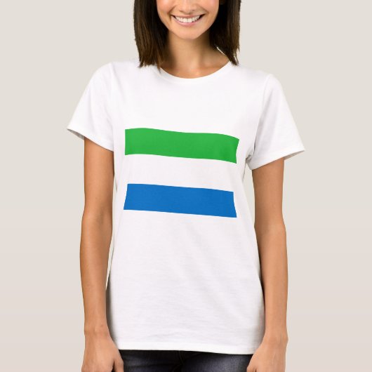 Sierra Leone Flag T-shirt (Voorkant)
