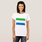 Sierra Leone Flag T-shirt (Voorkant volledig)