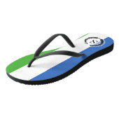 Sierra Leone Flag Teenslippers (Schuin)