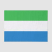 Sierra Leone Flag Tissuepapier (Voorkant)