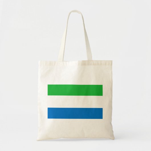 Sierra Leone Flag Tote Bag (Voorkant)