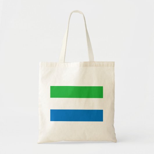Sierra Leone Flag Tote Bag (Voorkant)