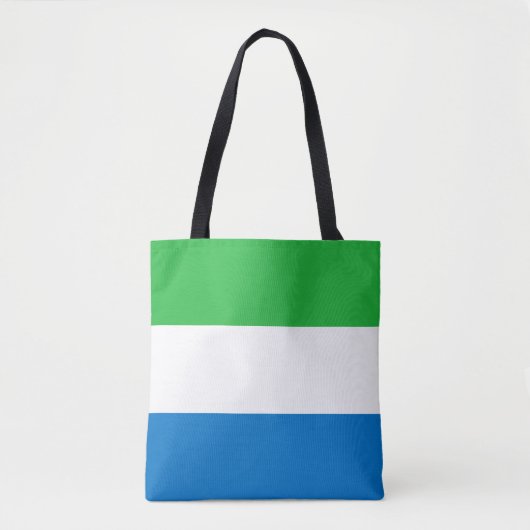 Sierra Leone Flag Tote Bag (Voorkant)