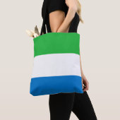Sierra Leone Flag Tote Bag (Dichtbij)