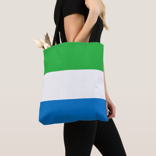 Sierra Leone Flag Tote Bag (Dichtbij)