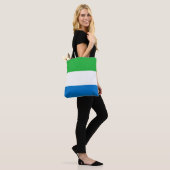 Sierra Leone Flag Tote Bag (Op model)
