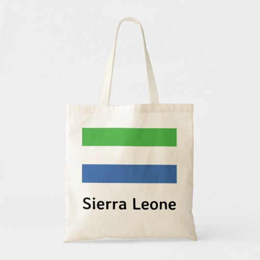 Sierra Leone Flag Tote Bag (Voorkant)