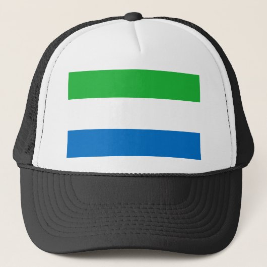 Sierra Leone Flag Trucker Pet (Voorkant)
