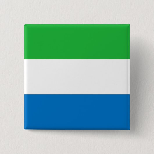 Sierra Leone Flag Vierkante Button 5,1 Cm (Voorkant)