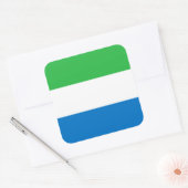 Sierra Leone Flag Vierkante Sticker (Envelop)