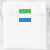 Sierra Leone Flag Vierkante Sticker (Tas)