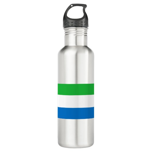Sierra Leone Flag Waterfles (Voorkant)