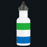 Sierra Leone Flag Waterfles<br><div class="desc">Patriotic flag of Sierra Leone.</div>