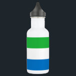 Sierra Leone Flag Waterfles<br><div class="desc">Patriotic flag of Sierra Leone.</div>