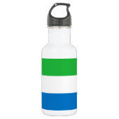 Sierra Leone Flag Waterfles (Voorkant)
