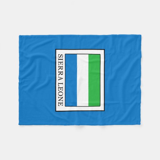 Sierra Leone Fleece Deken (Voorkant (Horizontaal))