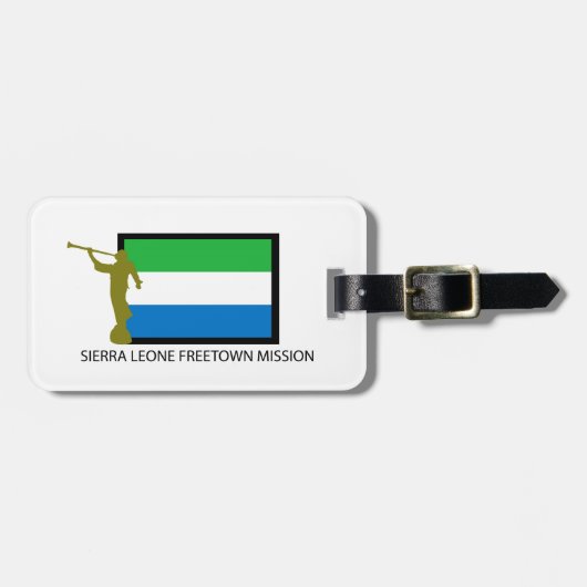 SIERRA LEONE FREETOWN MISSILDS CTR BAGAGELABEL (Voorkant horizontaal)